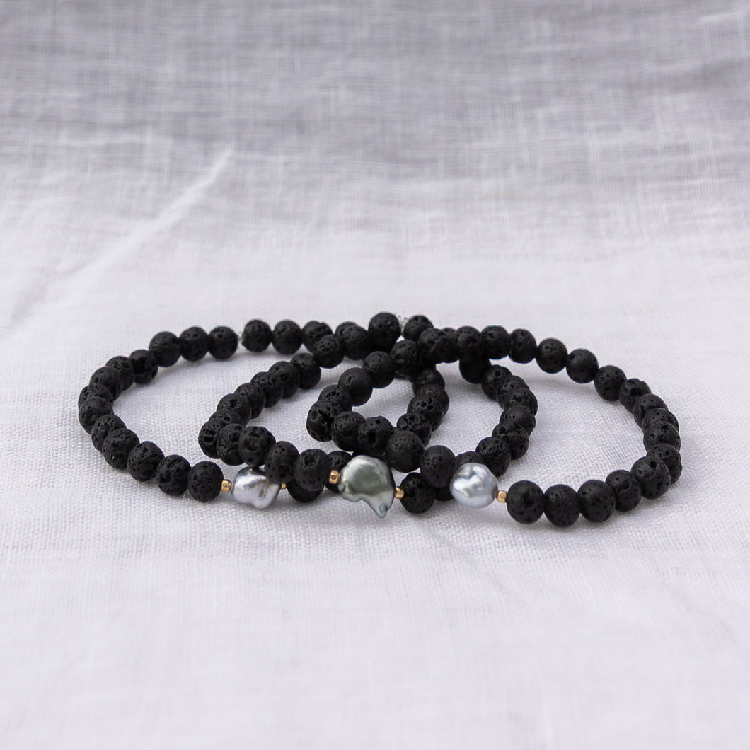 No'i Lava Tahitian Keishi Pearl