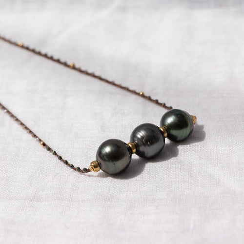 SIGAL Triple Tahitian Pearls