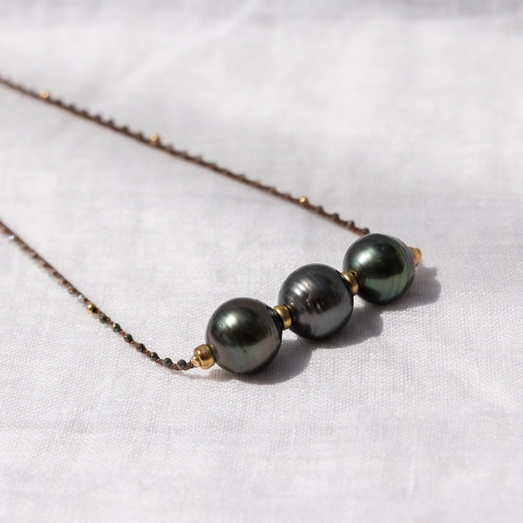 SIGAL Triple Tahitian Pearls