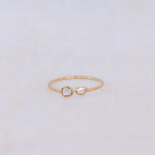 Double Polki Diamond Ring