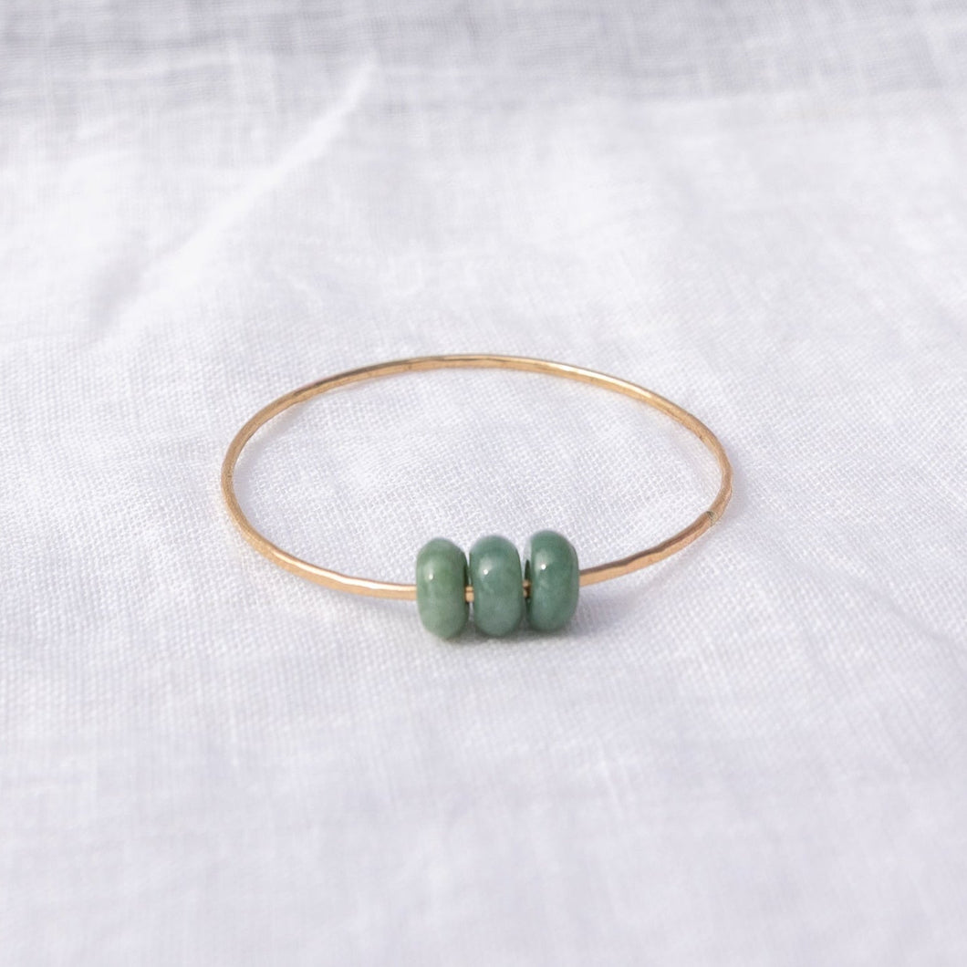 Triple Jade Bangle