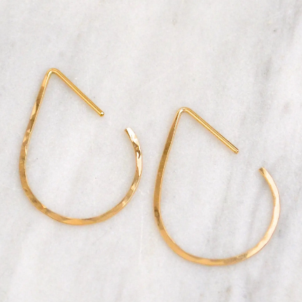 The Point Hoop Earrings