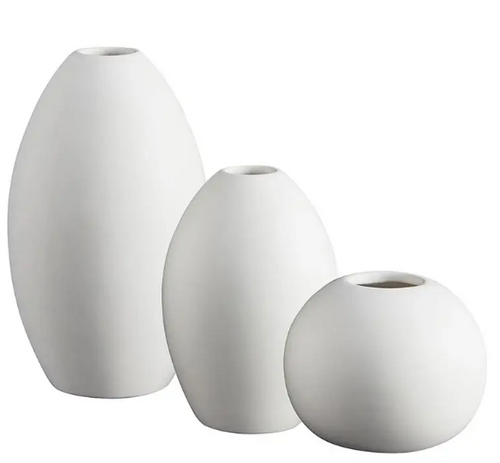 Bisque White Matte Vase
