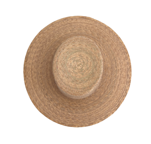 Palm Leaf Wide Brim Boater