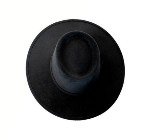 Vegan Suede Crown Top Hat