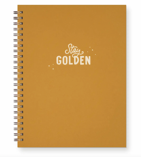 Stay Golden Journal: Lined Notebook