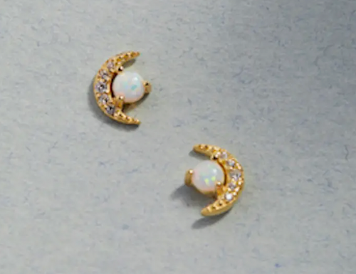 Moon Opal Studs