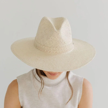FIONA STRAW FEDORA - CREAM
