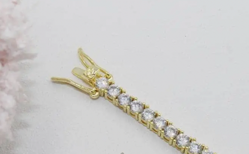 Gold Filled or Rhodium Plated Tennis Cubic Zirconia Necklace 3mm