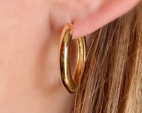 18k Gold Filled Rounded Polished Clicker