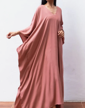 Rayon Kaftan Dress Dusty Pink