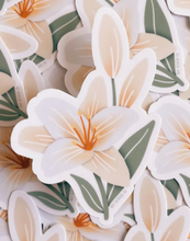 White Lily Sticker