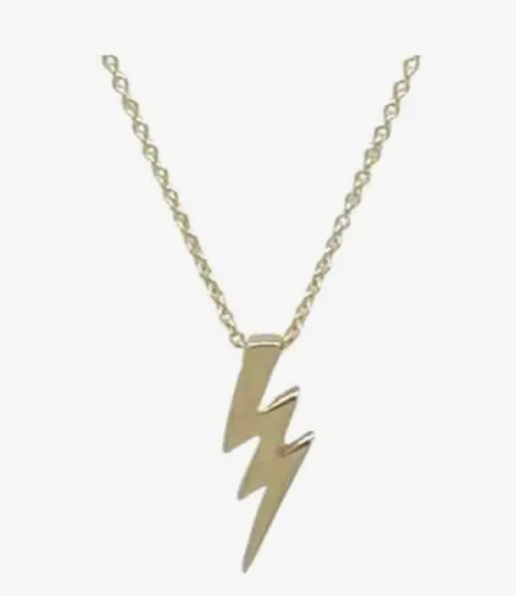 Small Lightening Bold on Gold Fill Chain Necklace