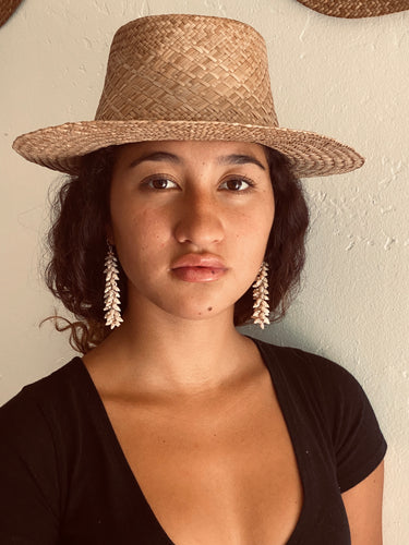 Ni’ihau Ghost Shell Earrings