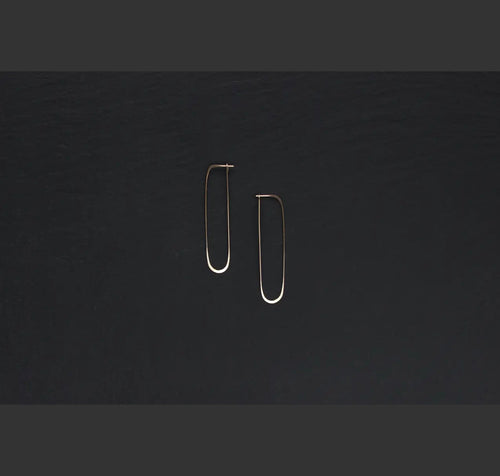 Long Oval Earrings
