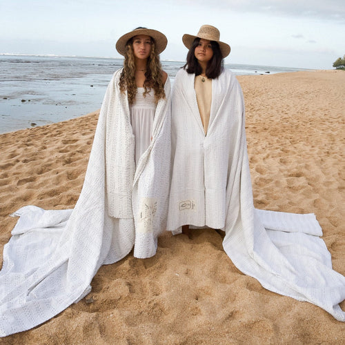 ‘OHANA x kantha co. White Kantha