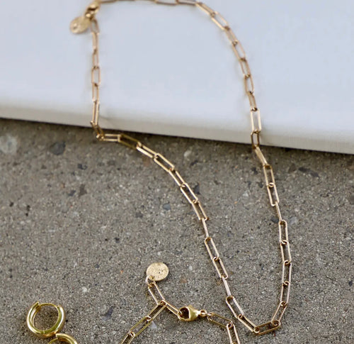 Smooth Paperclip Chain Necklace