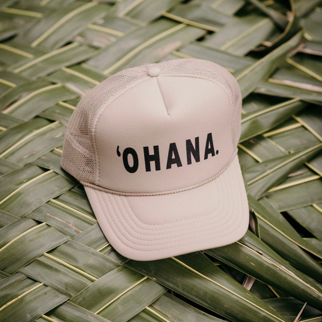 ‘OHANA HAT: Khaki & Black