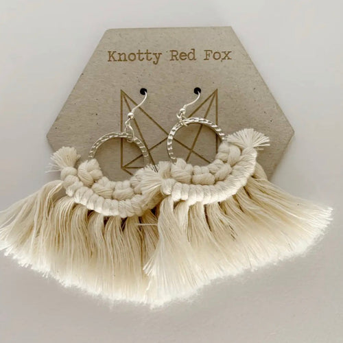Gold Mini Sloan Macrame Earrings