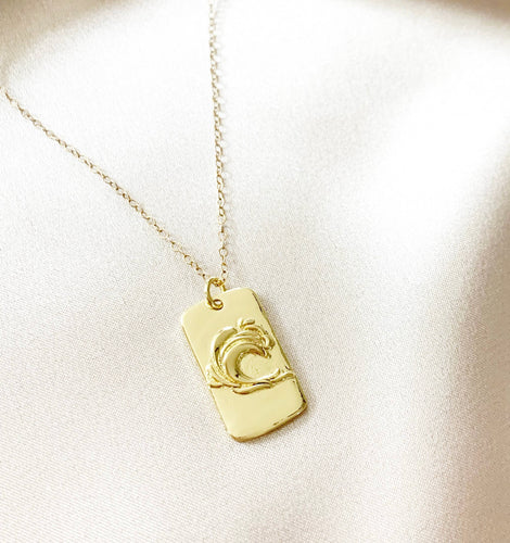 Make Waves Summer Necklace Gold Filled