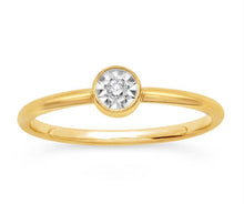 Gold-Filled Diamond Set Ring