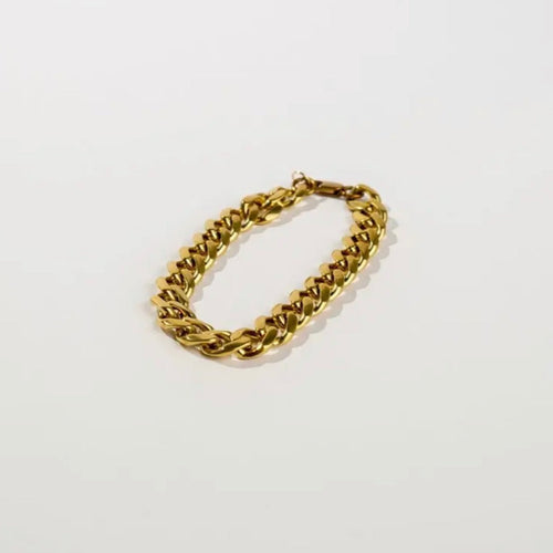 Brass Thick Chain Bracelet - Unisex