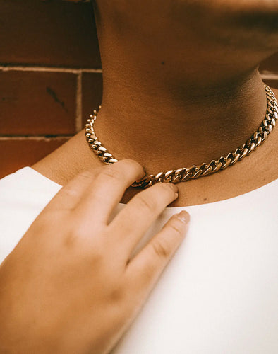 Brass Thick Chain Necklace