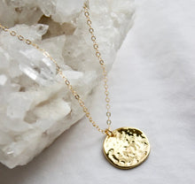 Pounded Disk Necklace