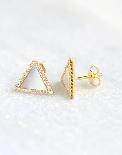 Triangle Cz Stud