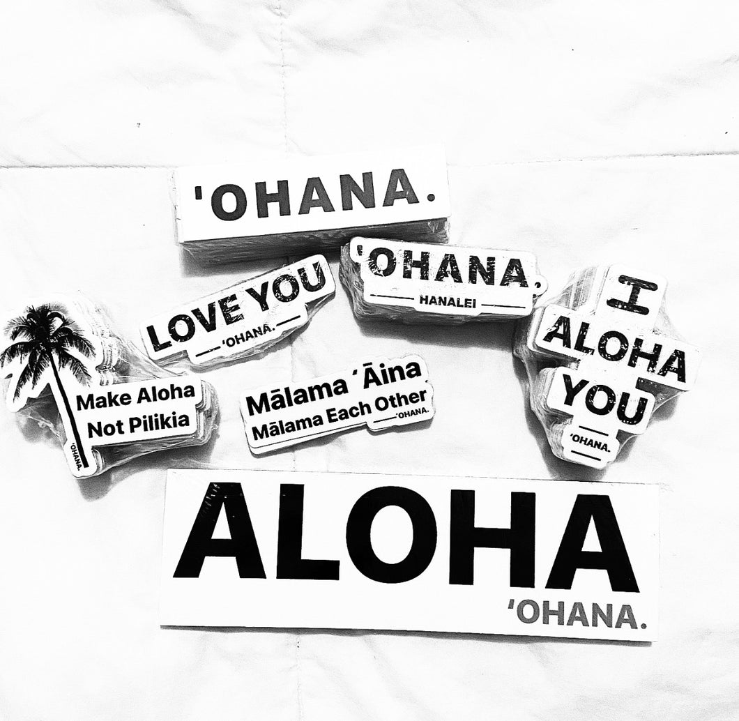 ʻOHANA. STICKERS