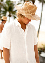 'OHANA. White Linen Shirt