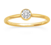 Gold-Filled Diamond Set Ring