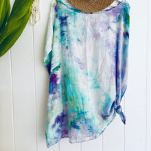 Hanalei Hand Dyed Silk Cotton Kaftan: Poni  #0614