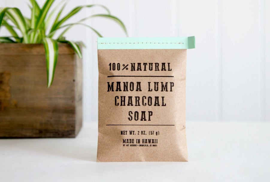 Manoa Lump Charcoal Peppermint Soap