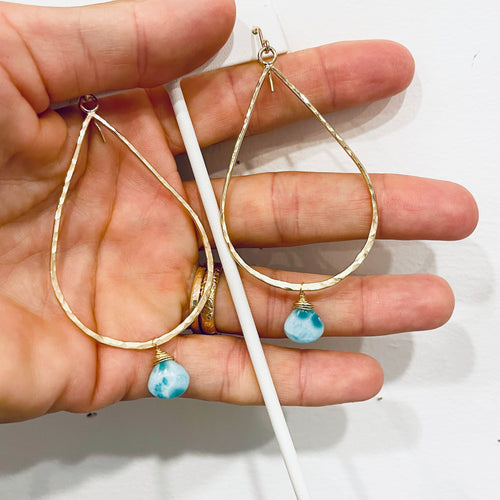 Larimar Hoops